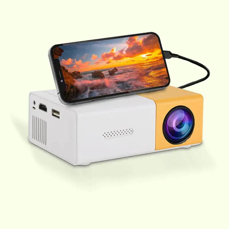 Mini Portable Projector | 3000 Lumens | HDMI USB Input | YG300