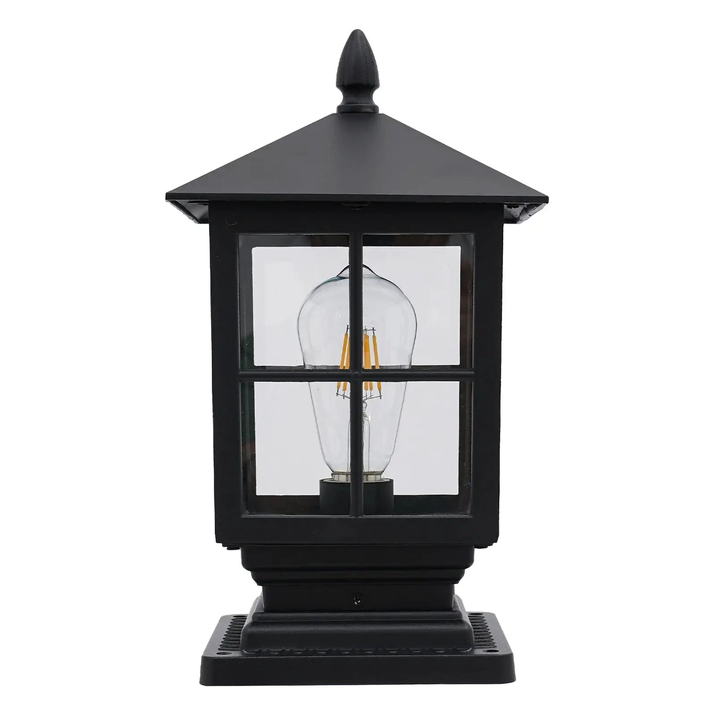 Retro and Elegant Post Light, Aluminum Alloy Post Light, Outdoor Post Lantern E27 for Indoor & Outdoor,Porches, Paths, Entrances from PriceLows™