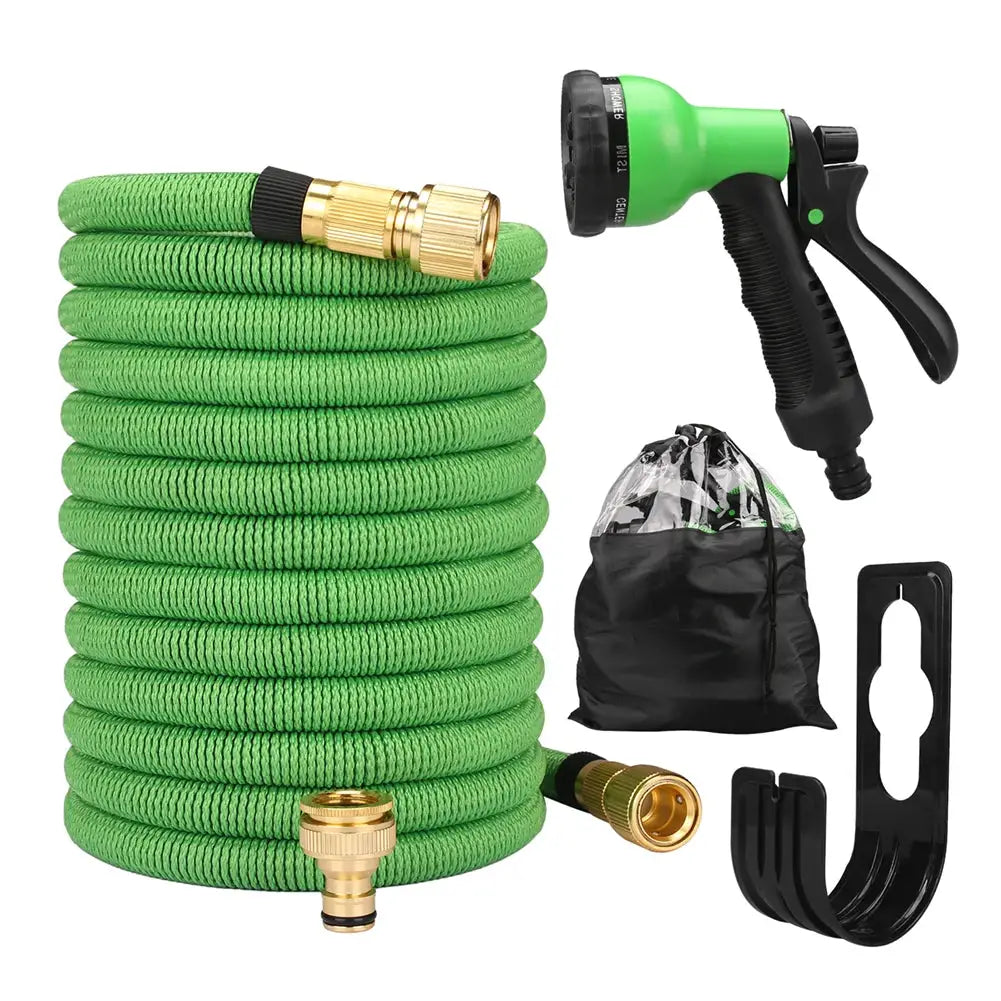 Garden Water Hose Expandable Double Metal Connector High Pressure Pvc Reel Magic Water Pipes for Garden Farm Irrigation Car Wash from PriceLows™