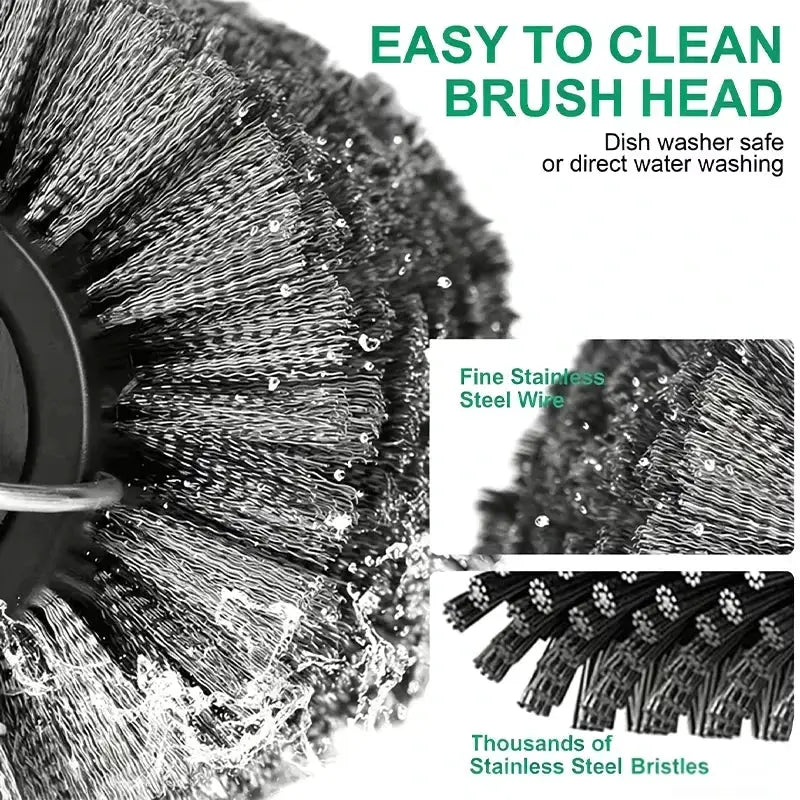 Electric BBQ Cleaner Brush | 2600mAh Battery | 90-120 Min Run Time