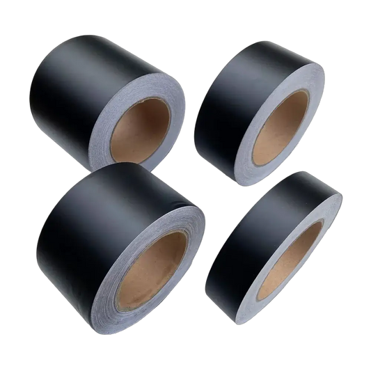 Black Matt Vinyl Wrap Foil Tape Roll Matte Black Stripes Window Trim Film Car Sticers Decal For Car Interior Pillar from PriceLows™
