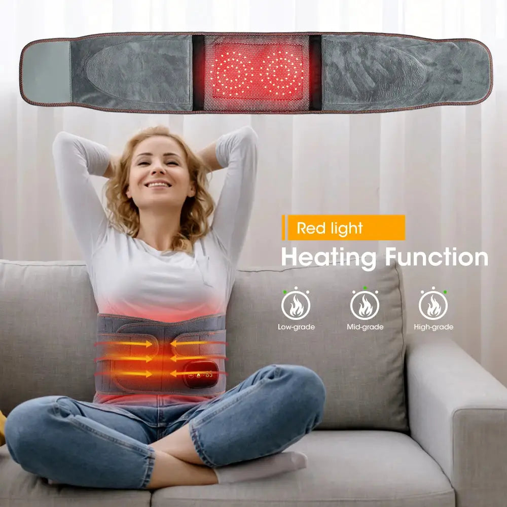 Heated Lumbar Brace | Electric Massager | Office Support | One Size