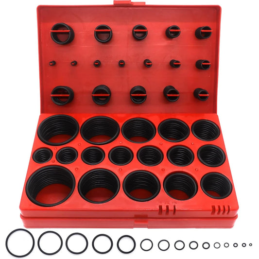 419/225PCS Set Universal O-Ring Assortment 32 Size Nitrile Rubber Ring Seal O Ring Gasket for Plumbing Automotive Faucet Repair from PriceLows™