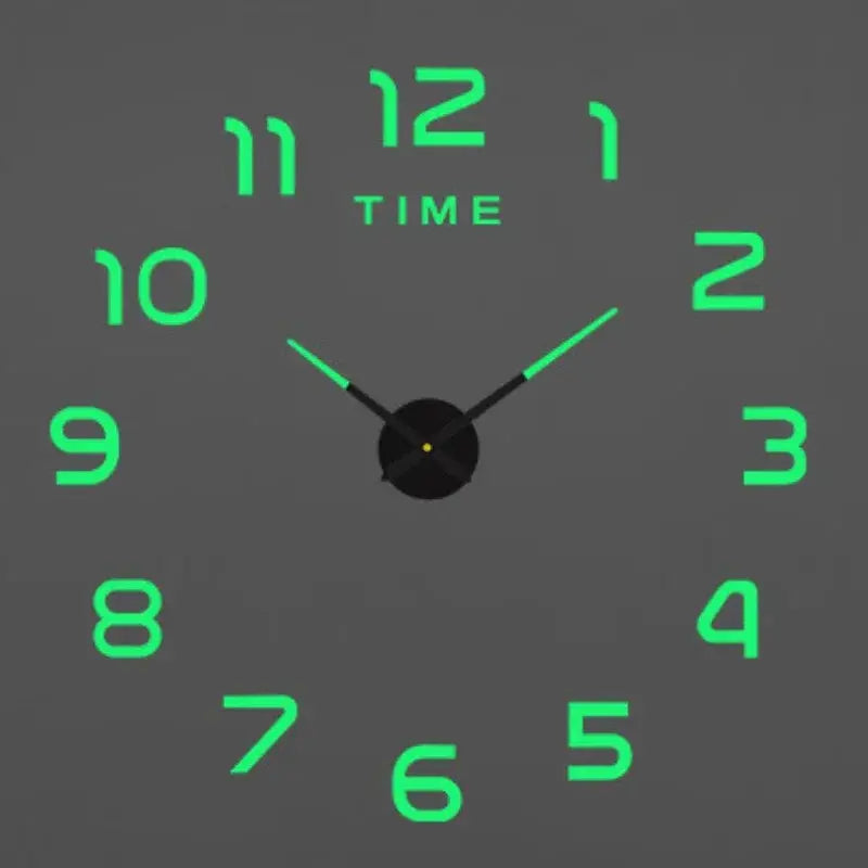 Large 3D Wall Clock Luminous Classic Wall Clocks DIY Digital Clock Wall Watches Stickers Silent Clock for Home Living Room Table from PriceLows™