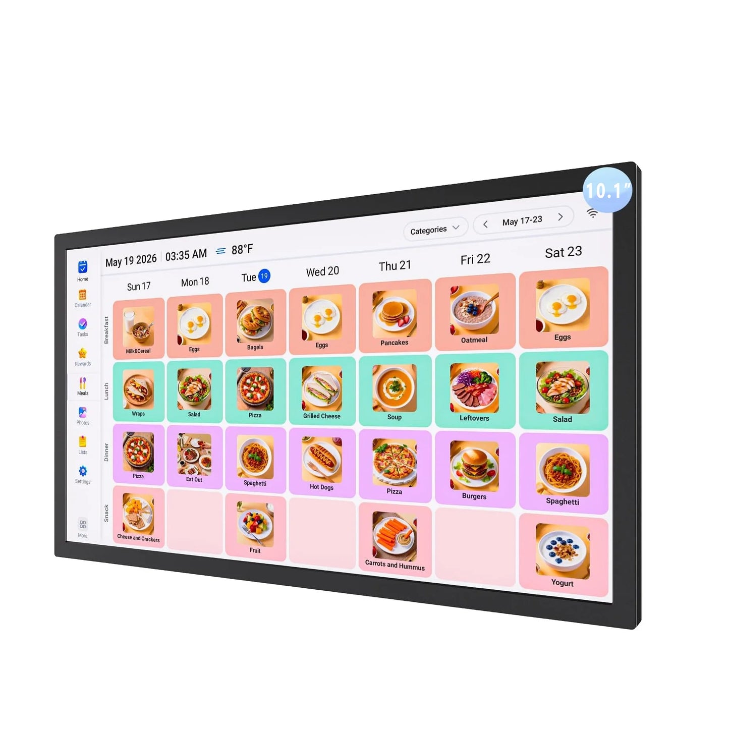 Digital Photo Frame | 10.1 Inch Touch Screen | 32GB Memory | 1280x800 Display