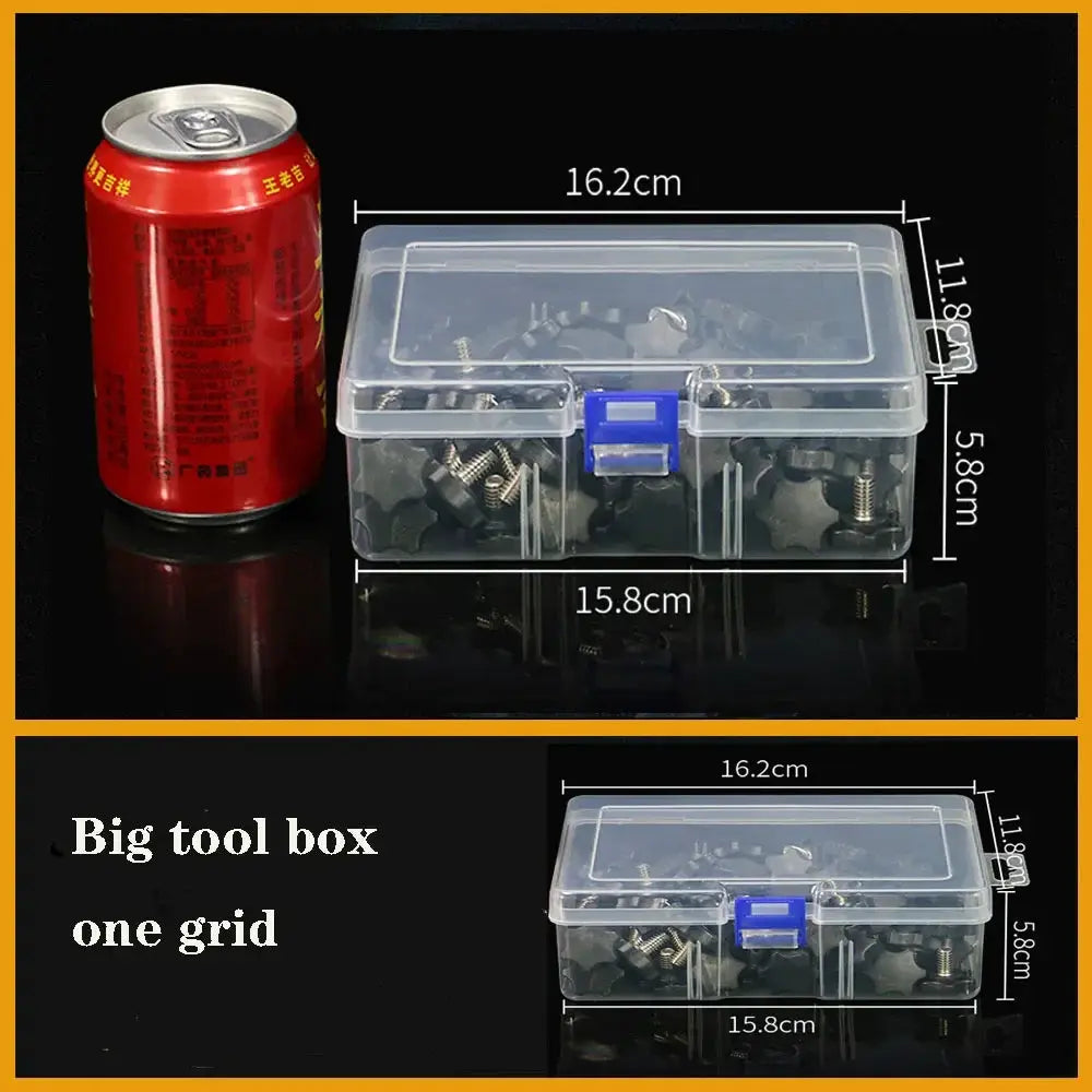 Transparent Plastic box Screw Compartment Box Jewelry Earring Display Case Container Clear Terminal Organizer Tool Storage boxes from PriceLows™