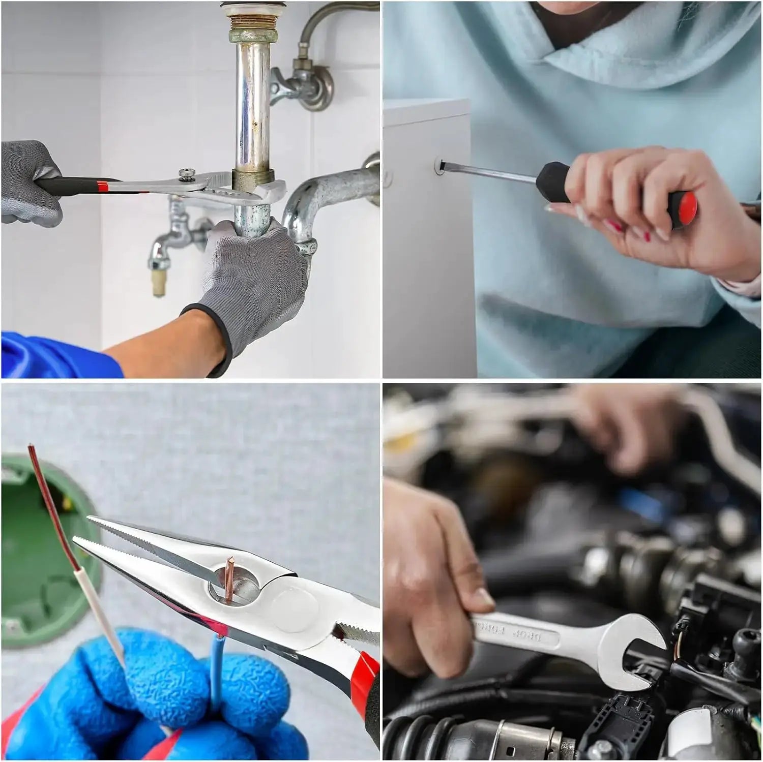 799pcs Tool Set Home Repair Tool kit with Trolley Case Mechanic Wrenches Socket Hand Tools for Daily Use Househould Work Repair from PriceLows™