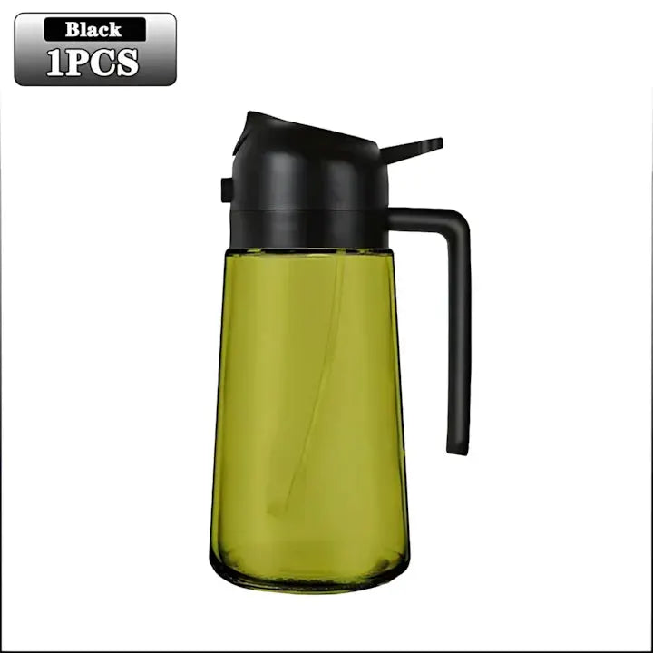 Oil Sprayer | Dark Glass Bottle For Olive Oil | 2 In 1 Function | One Size