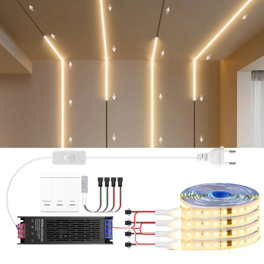 Smart Addressable Pixel WS2811 LED Strip Light 5M 10M KIT Running Water Flow Chasing LED Tape For Wall Ceiling Cabinet Decoratio from PriceLows™