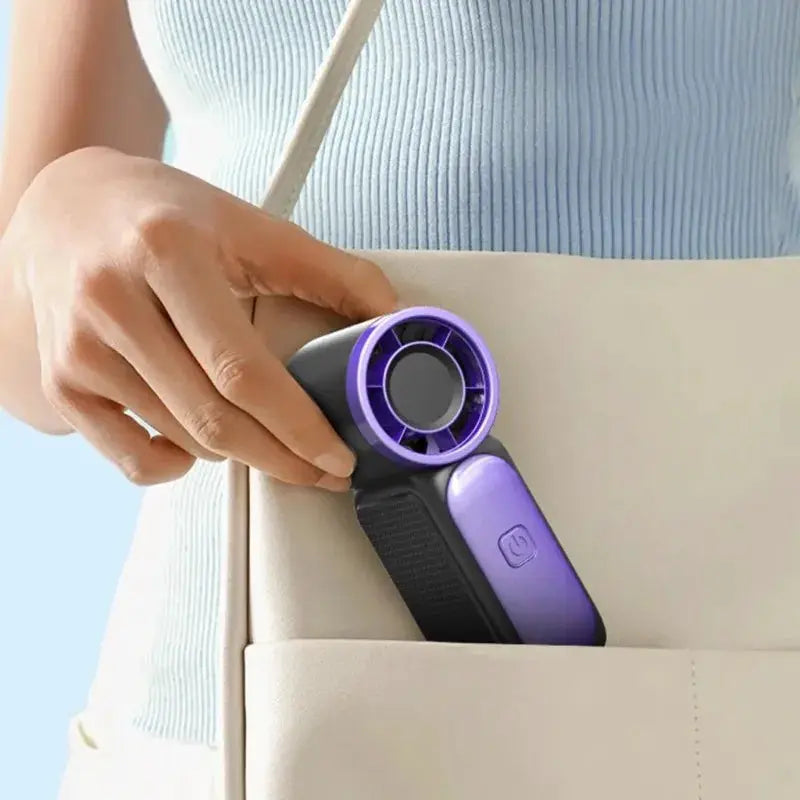 Mini Handheld Fan | 3000mAh Battery | Type-C Charging | Digital LED Speed