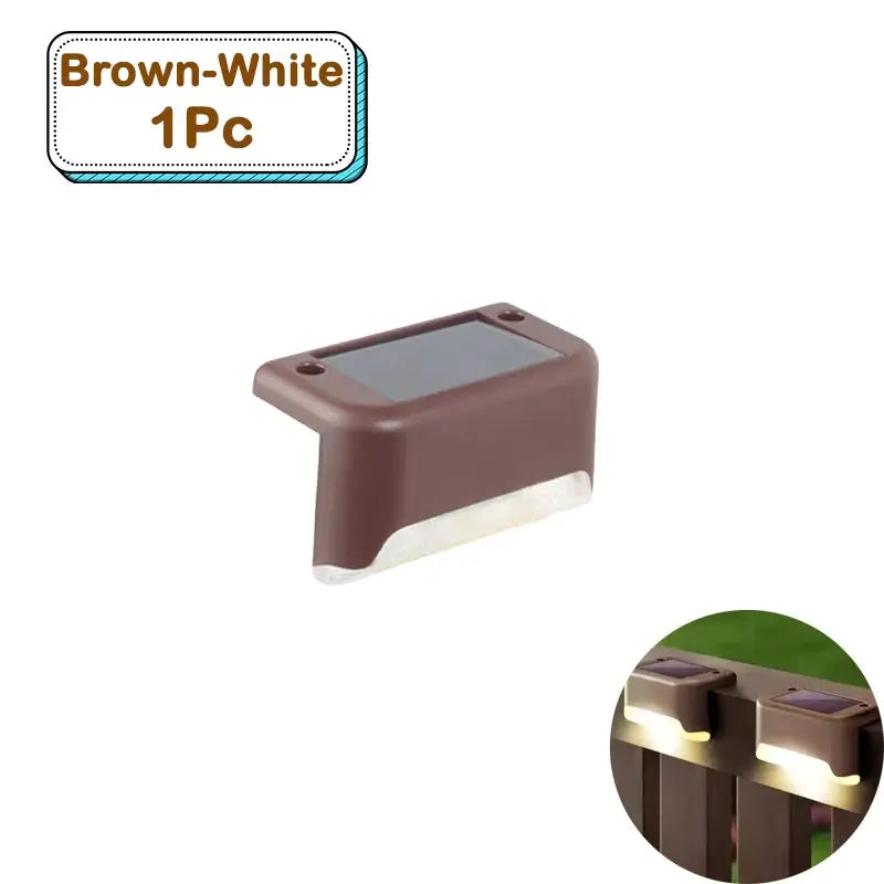 Outdoor Solar Step Lights Warm White LED Waterproof Stair Path Lighting for Garden Patio Fence Balcony Decoration Solar Power from PriceLows™