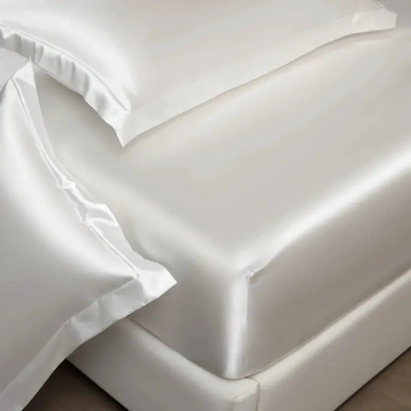Satin Fitted Sheet | 35cm Deep Pocket | Elastic Hem | 140x200 King
