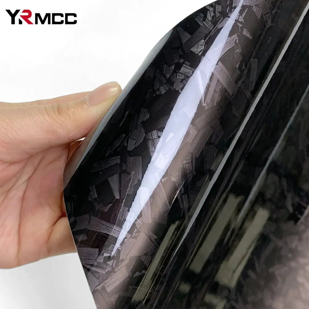 Carbon Fiber Film Glossy Black Car Body Film Forged Carbon Fiber Vinyl Wrap Film Self Adhesive Decal Sticker for Car Accessories from PriceLows™
