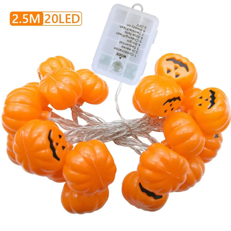 1.2M-5M Halloween Pumpkin String Lights LED 3D Pumpkin Twinkle Light Battery Powered Atmosphere Fairy Lamp Halloween Decoration from PriceLows™
