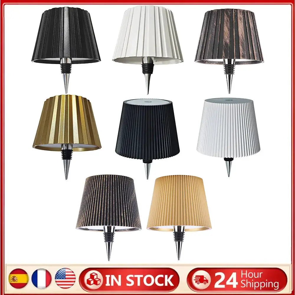 Metal Dimmable Bottle Lamp Rechargeable 2000mAh LED Wine Bottle Lamp 3 Colors Dimmable Touch Control for Family Restaurant & Bar from PriceLows™