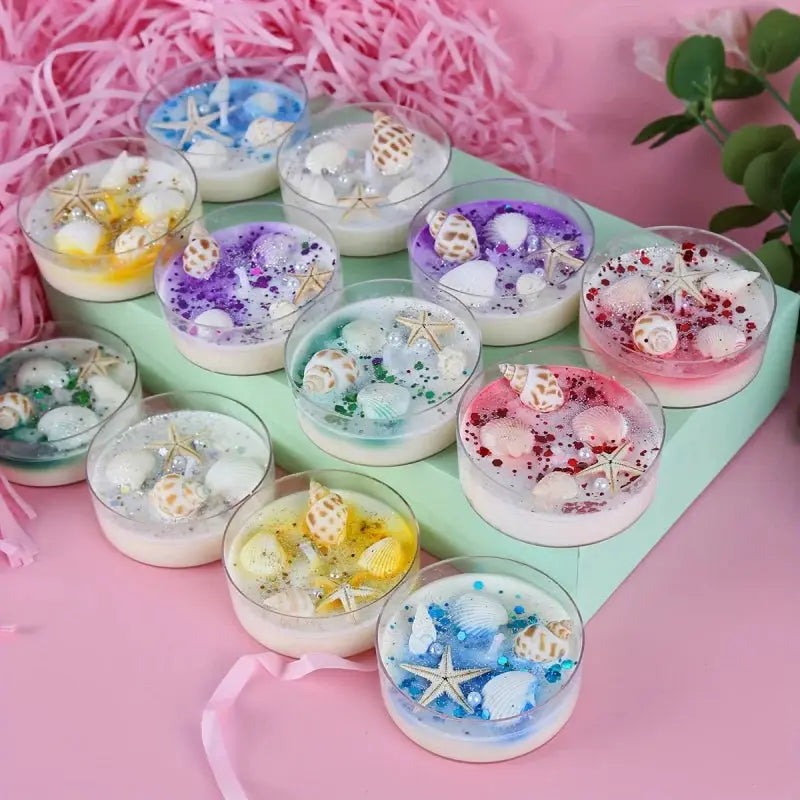 Scented Candle Set | 6-Piece Soy Wax Seashell | PriceLows™
