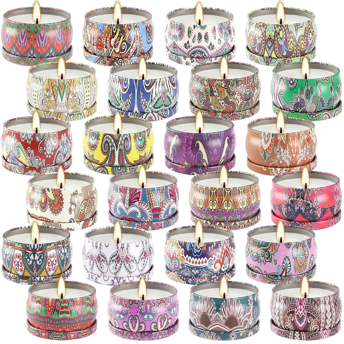 Scented Candles | 24 Pack Flower Shape | PriceLows™