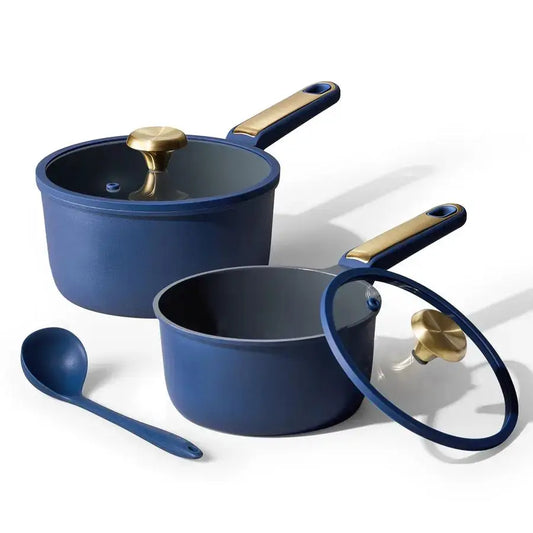2QT amp 2.5QT Sauce Pan Sets with Lid amp Ladle Cooking Pots Nonstick Saucepans Cookware Set Small Kitchen Pot, Induction Compta from PriceLows™