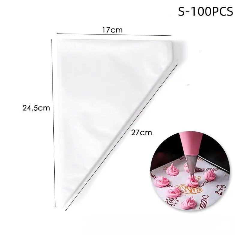 100/50/20pcs Disposable Piping Bag Pastry s Icing Fondant Cake Cream for Decorating Pastries Cakes Baking Tools from PriceLows™