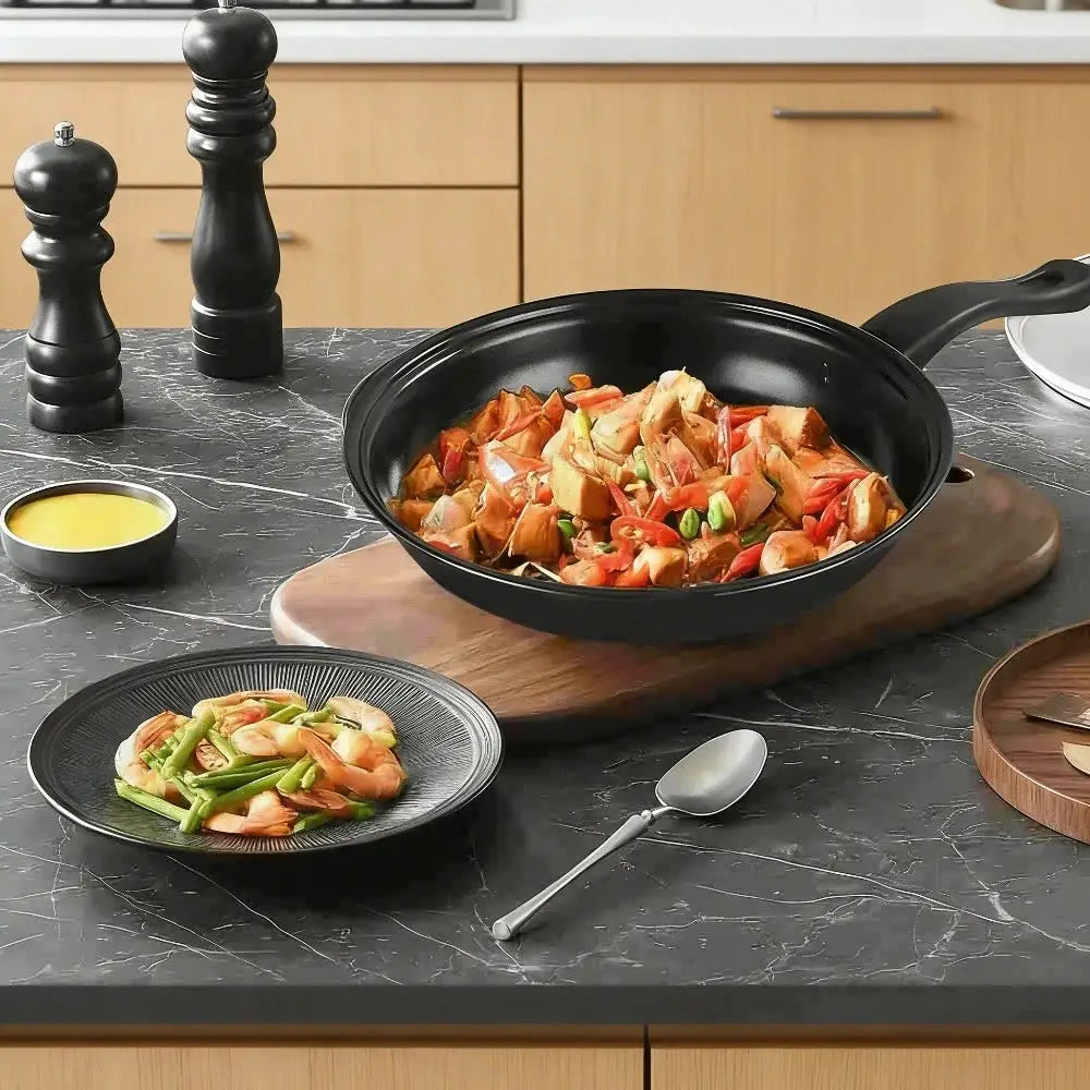 13PCS Non-Stick Cookware Set Maifanstone Coating Less Smoke Durable Induction Compatible Kitchen Pots and Pans Set Home Use from PriceLows™