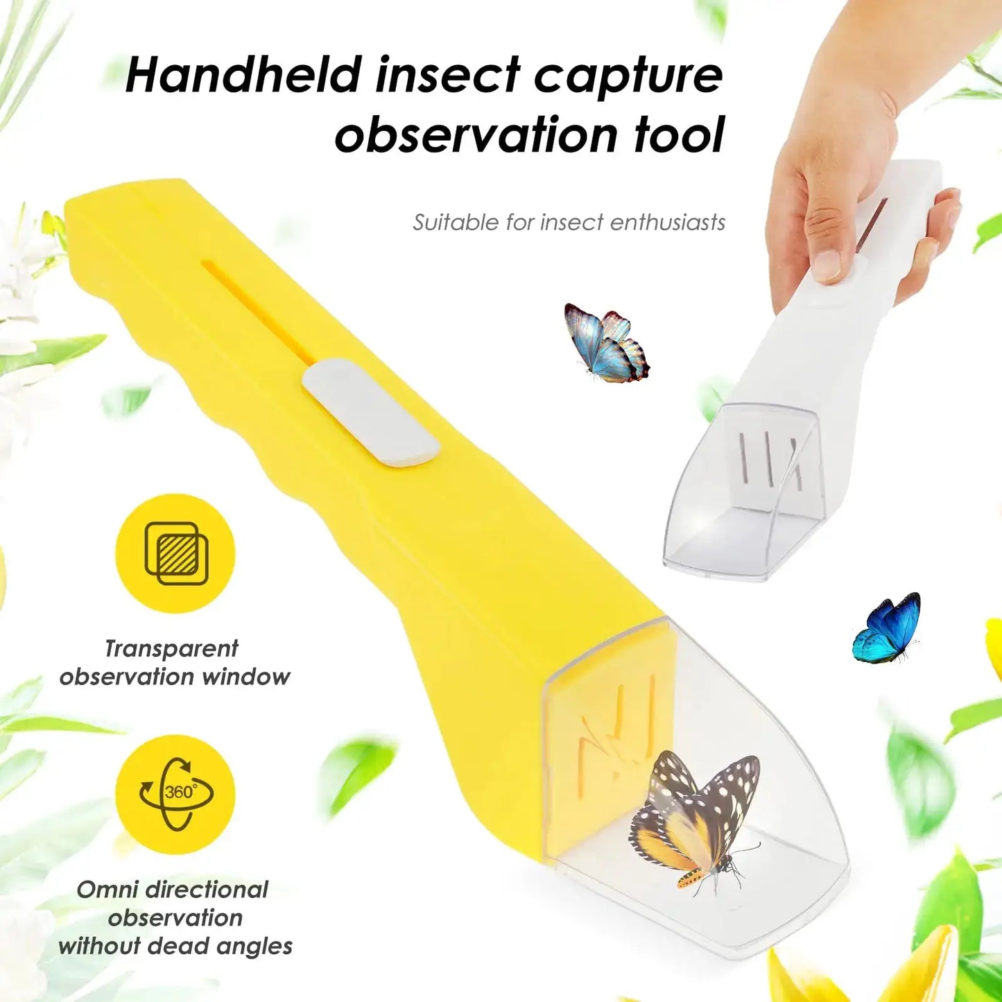 Insect Catcher For Kids , Contactless Humane Bug Catching Tool for Exploring Nature Gifts Fly Traps Outdoor from PriceLows™