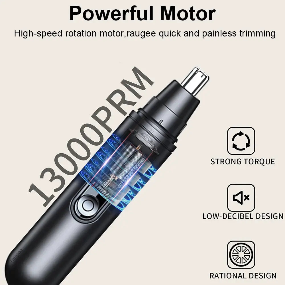 Nose Hair Trimmer for Men Rechargeable Mini Pocket Nose Ear Eyebrow Trimmer 360 Rotating Painless Nose Hair Remover for Men's from PriceLows™