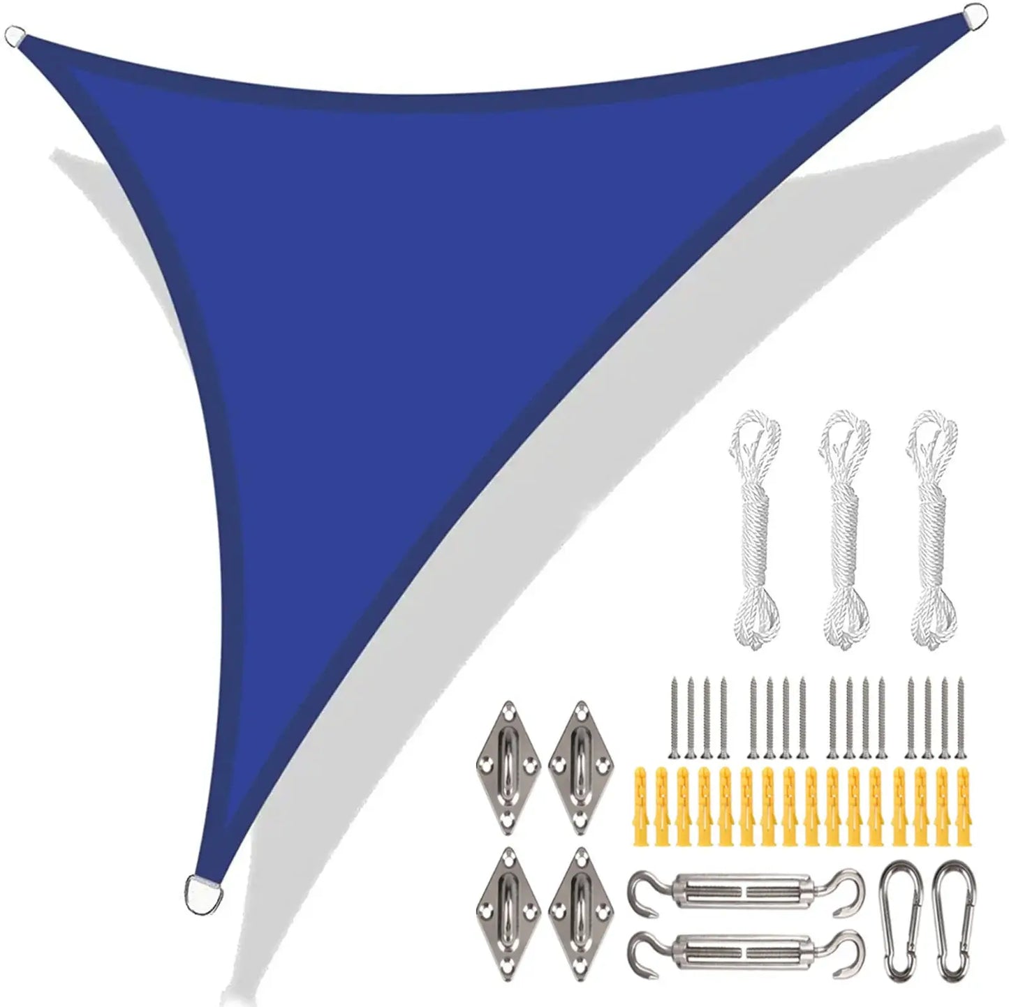 Triangle Sun Shade Sail | Waterproof HDPE | 5x5x5 Ft | Outdoor Patio Canopy