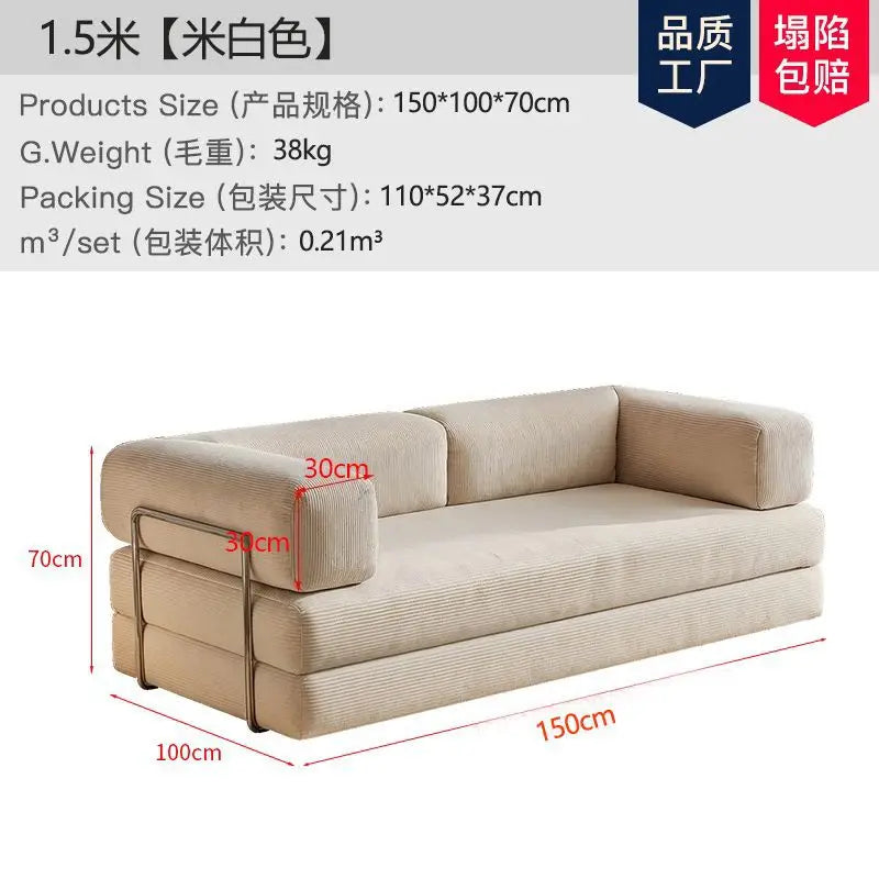 Sofa Bed | Modular Convertible | Vacuum Packed | Small Apartment