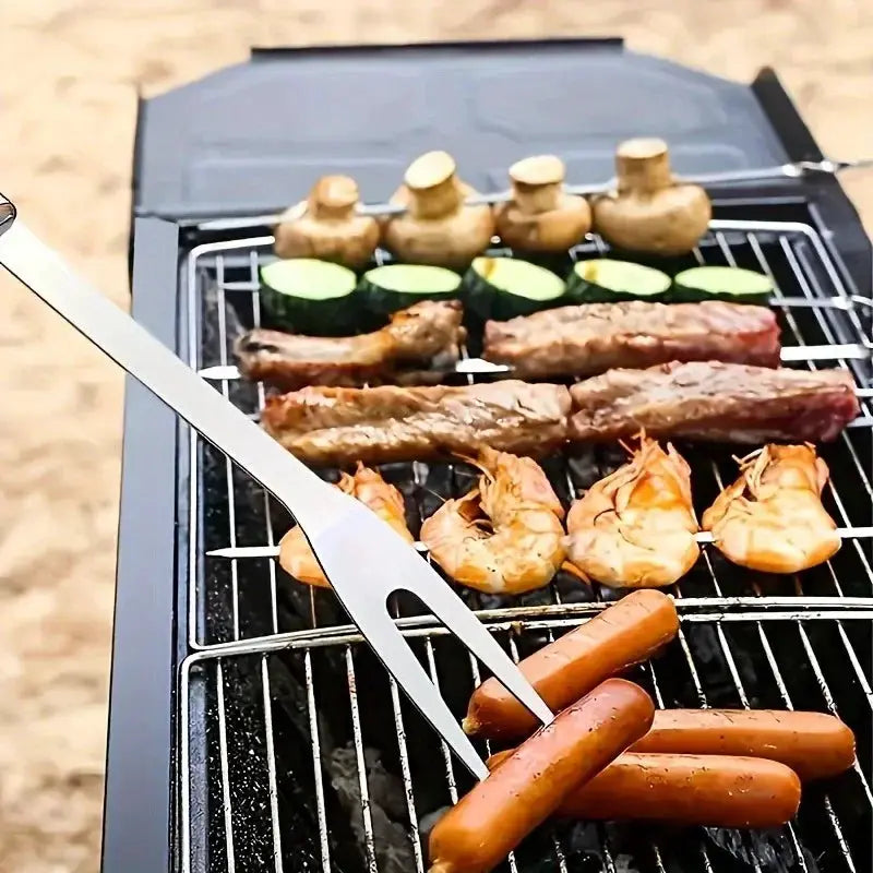 Barbecue tool set, home kitchen frying shovel, BBQ barbecue fork, food tongs, barbecue cooking baking utensils from PriceLows™