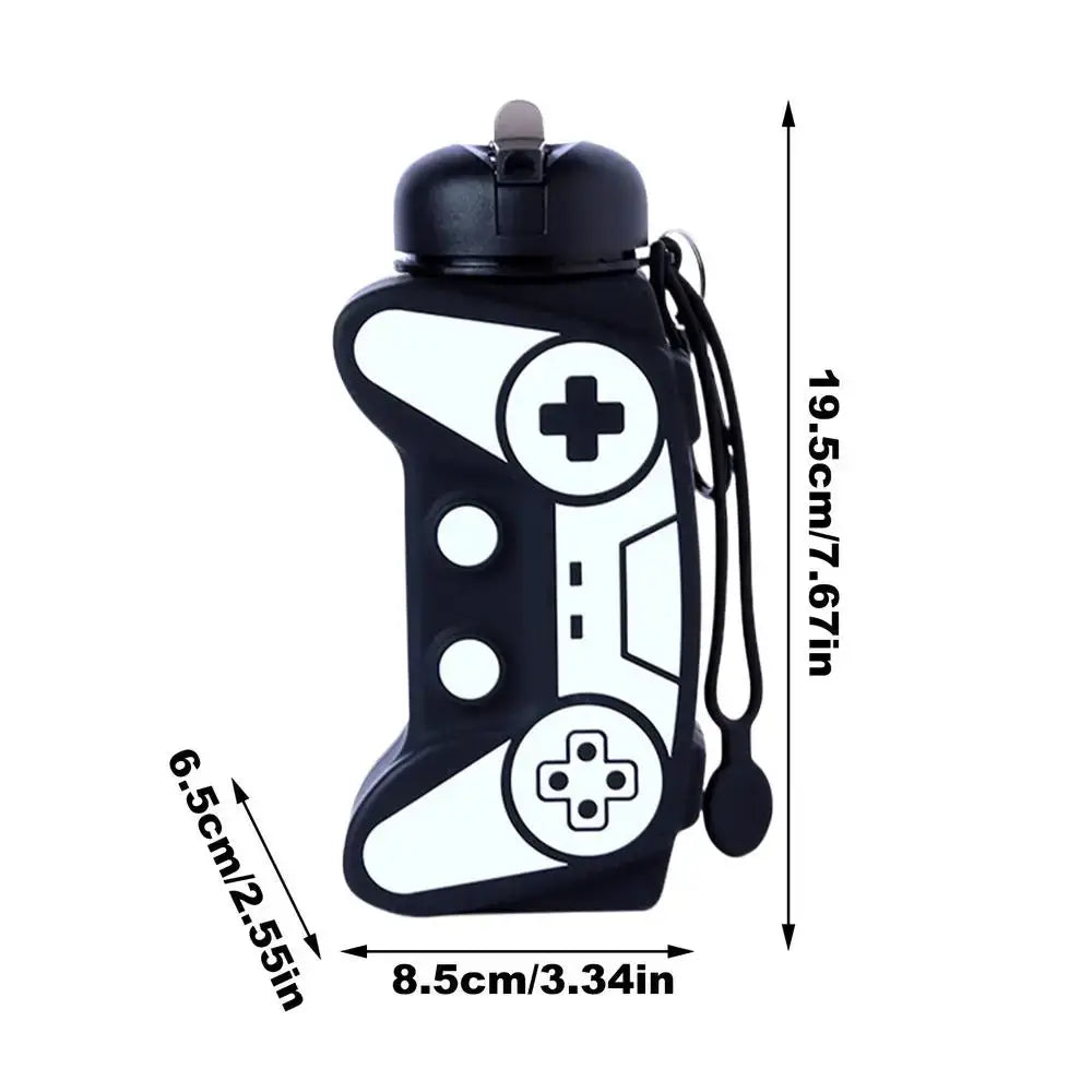 Silicone Water Bottle Foldable Water Bottle Game Handle Shape Drinking Bottle Sports Leakproof Travel Mug Reusable Water Cup from PriceLows™