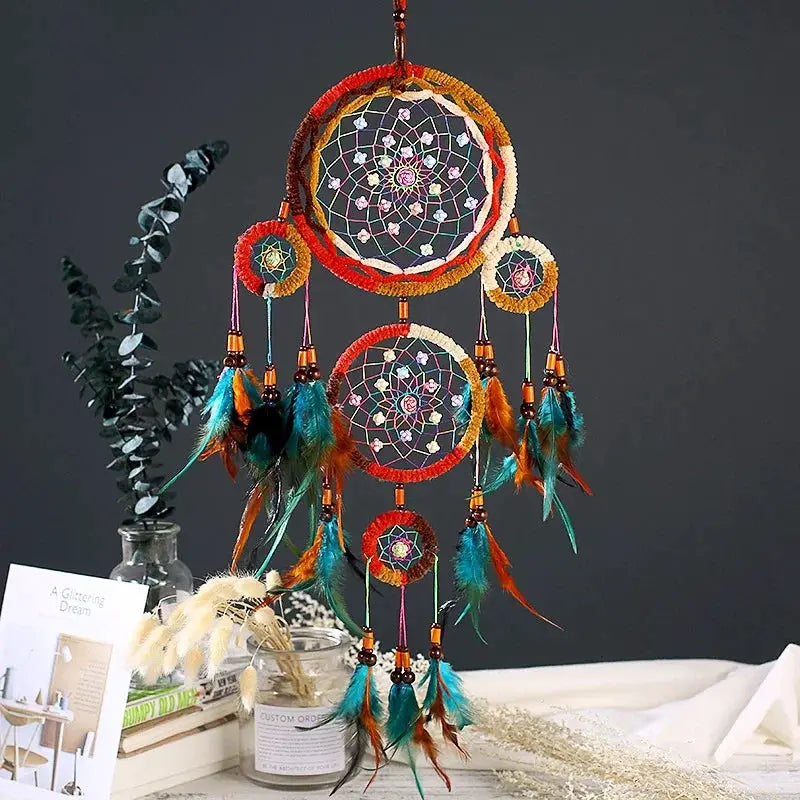 big dream catcher hanging/light decoration nordic decoration home girls room/nursery/kids decor dreamcatcher children room new 5 from PriceLows™
