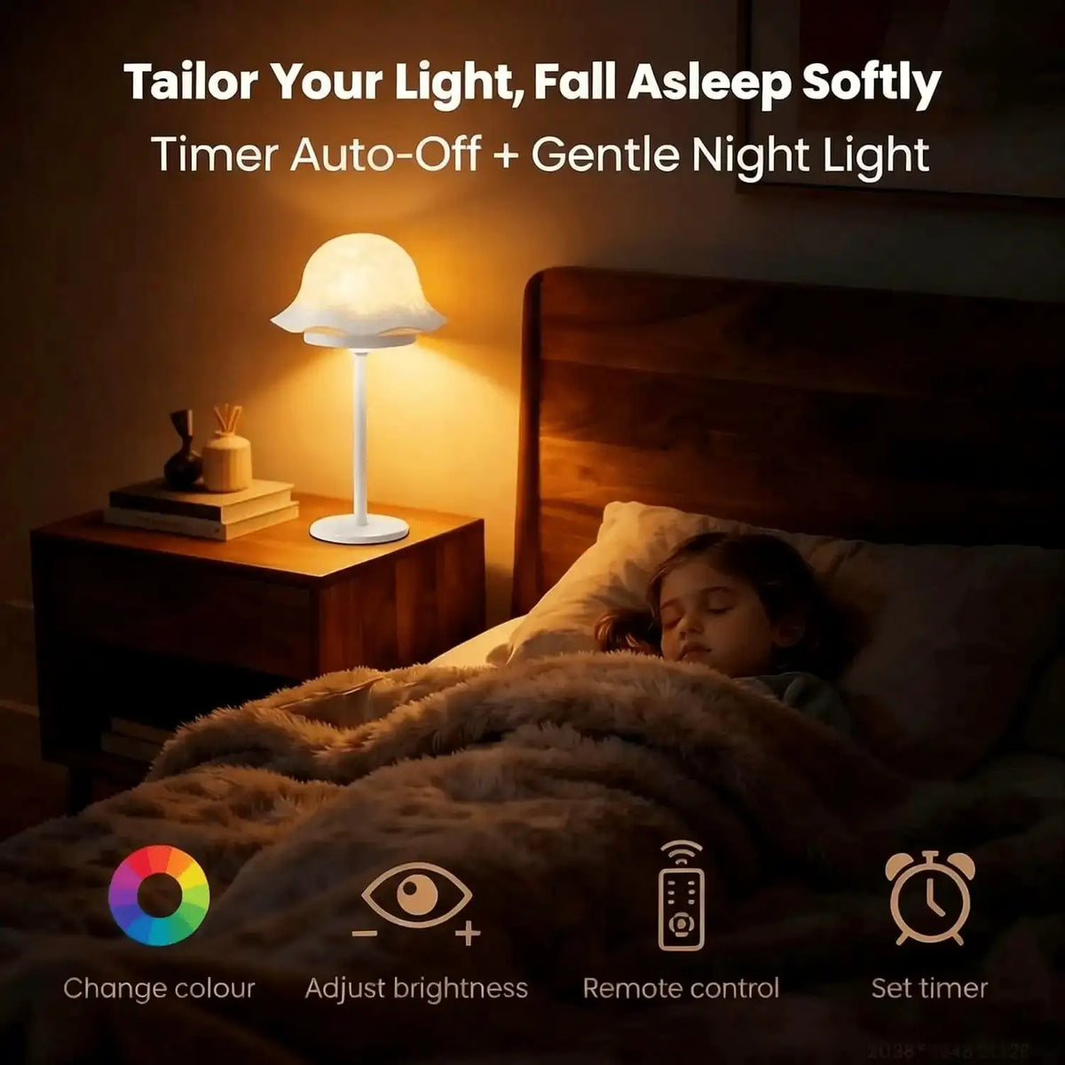 Mushroom Table Lamp | Ripple 2In1 Projector | Remote Control