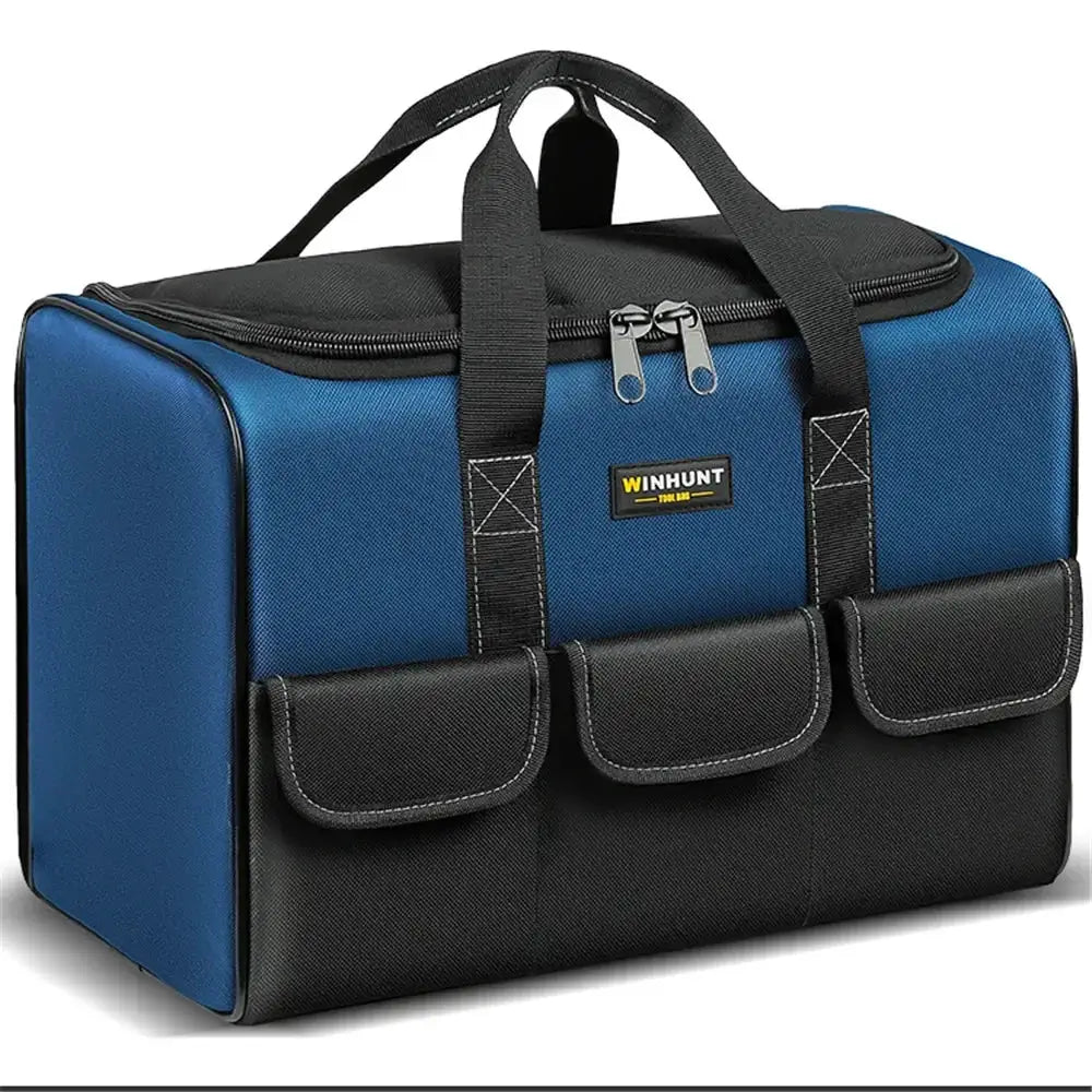Square 1680D Oxford Cloth Tool Bag with 30% More Capacity Waterproof Multi Pockets Tool Organizer Tool Pouch Electrician Tools from PriceLows™