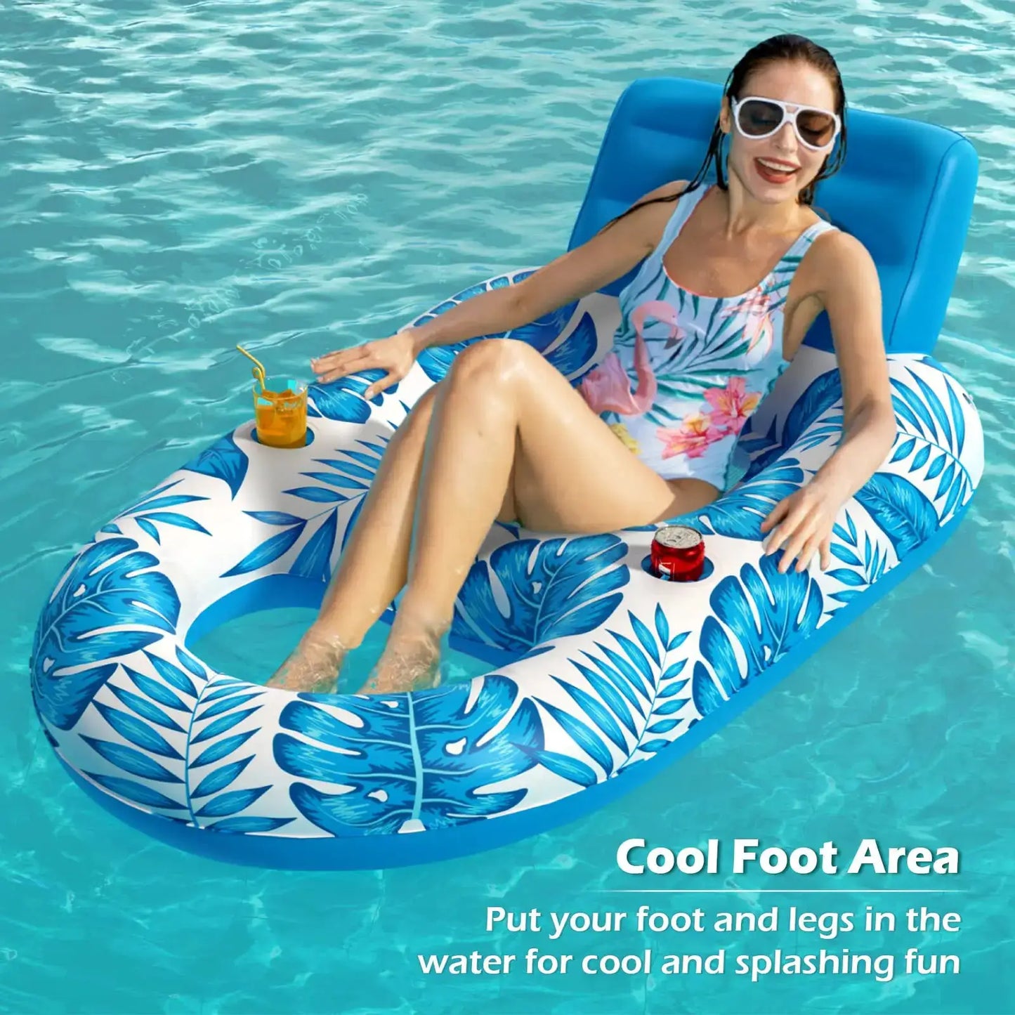 Inflatable Pool Float | For Adults 13 Plus | Lounger Style | One Size