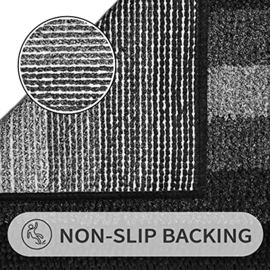 Bathroom Rug Set 2 Pcs Chenille Non Slip Bath Mat Set Absorbent Shower Rug and Bath Room Floor Mats Quick Dry Bathmat Bathroom from PriceLows™