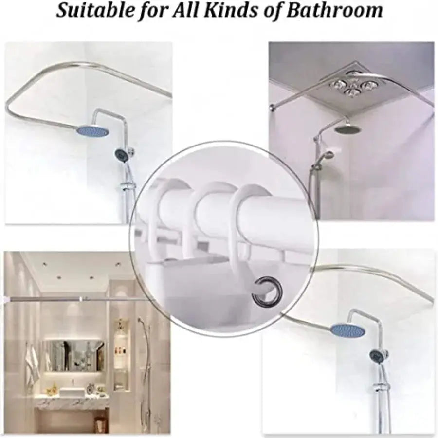 Super Sonic Bathroom 4 Pieces Set Shower Curtain Toilet Lid Cover and Bath Mat Non-Slip Rugs Durable and Waterproof for Bathroo from PriceLows™
