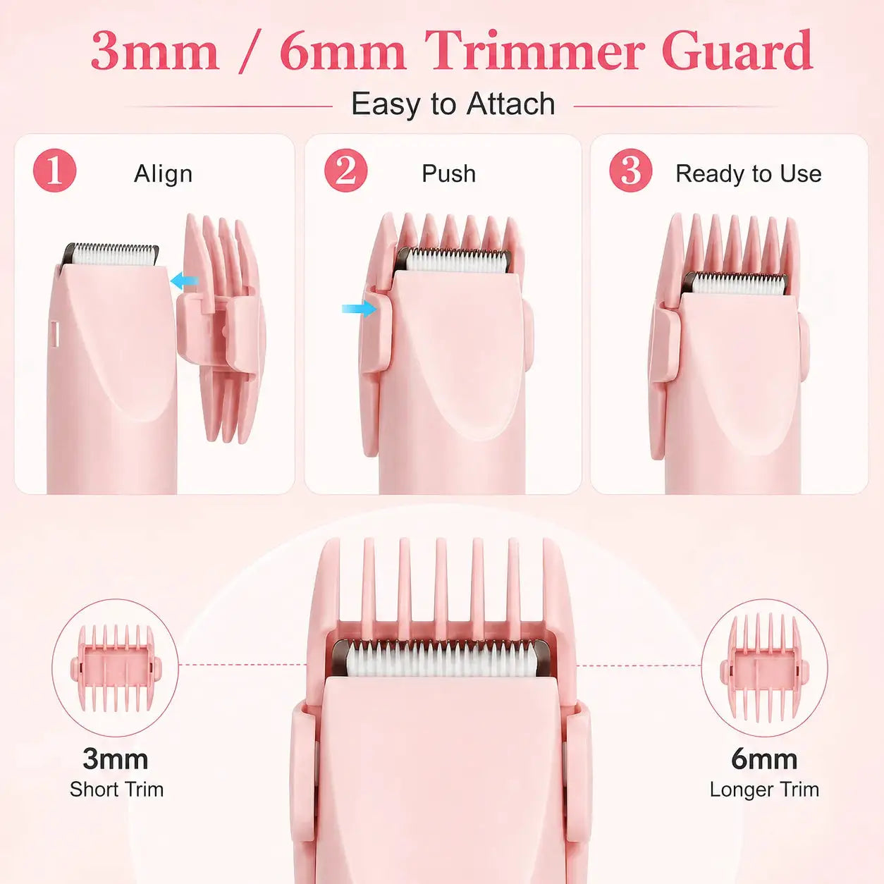 Women's Electric Trimmer | Rechargeable USB Battery | Dual Heads Face And Bikini