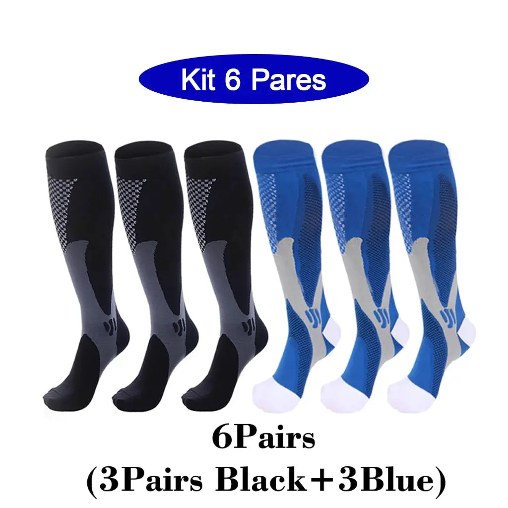 Compression Socks | 20-30mmHg | 6 Pairs | EU 35-45