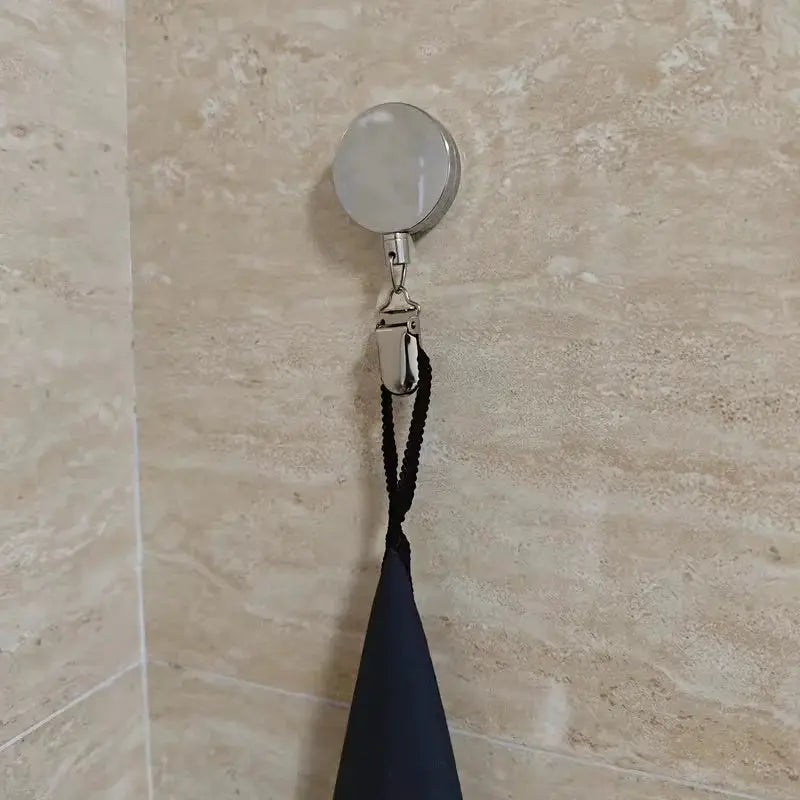 Retractable Towel Rack | Self-Adhesive Wall Mount | No Drilling | One Size