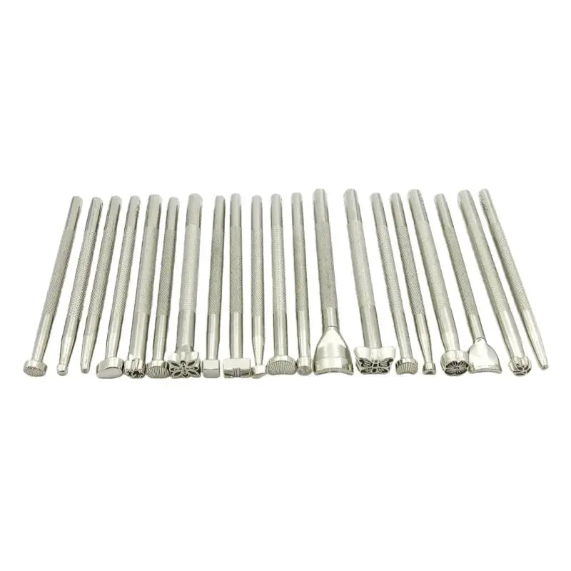 Craftsmanship DIY Leather Tools Leather Carving Printing Tools 20 piece set Printing Punching Leather Leather Bag Carving Knocki from PriceLows™