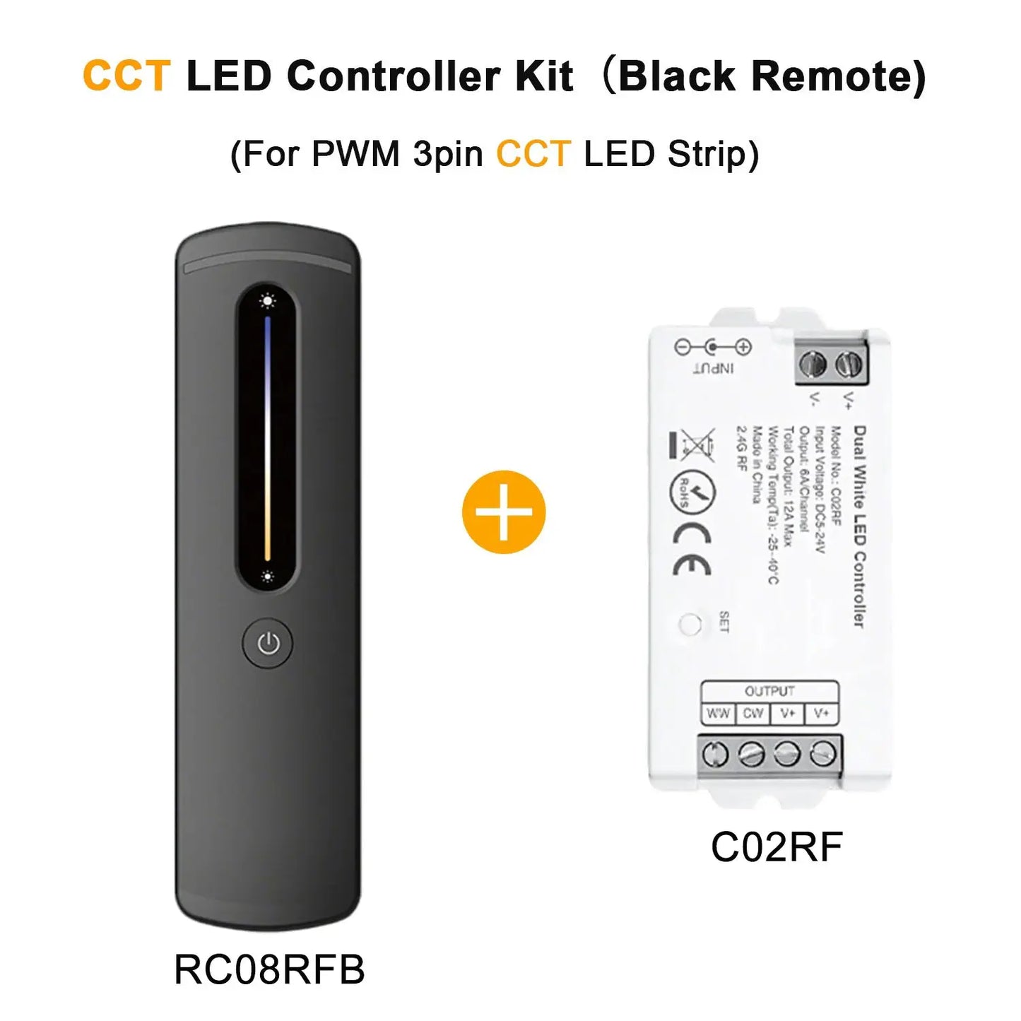 2.4GHz LED Controller RF Remote Wireless LED Dimmer C01RF C02RF C03RF C04RF C05RF DIM CCT RGB RGBW COB 2835 LED Strip Lighting from PriceLows™