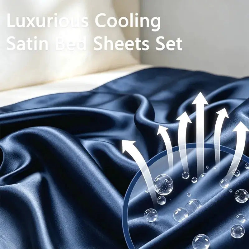 Satin Bedding Set | Tencel Fabric | Smooth Washed | 4 Piece Set