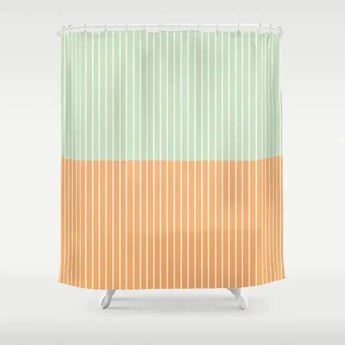 Simple Colorful Lines Modern Fashion Pattern Shower Curtain Home Decoration Creative Personalized Shower Curtains from PriceLows™