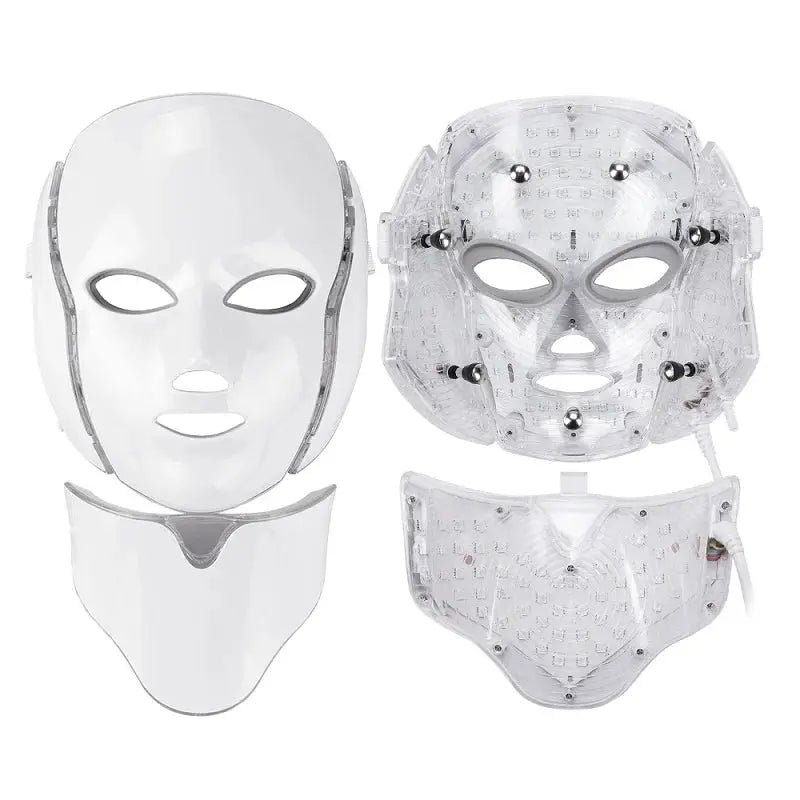 7 Colors Photon Therapy Led Facial Mask Skin Rejuvenation Tighten Acne Anti Wrinkle Korean Face Neck Beauty Spa Instrument from PriceLows™