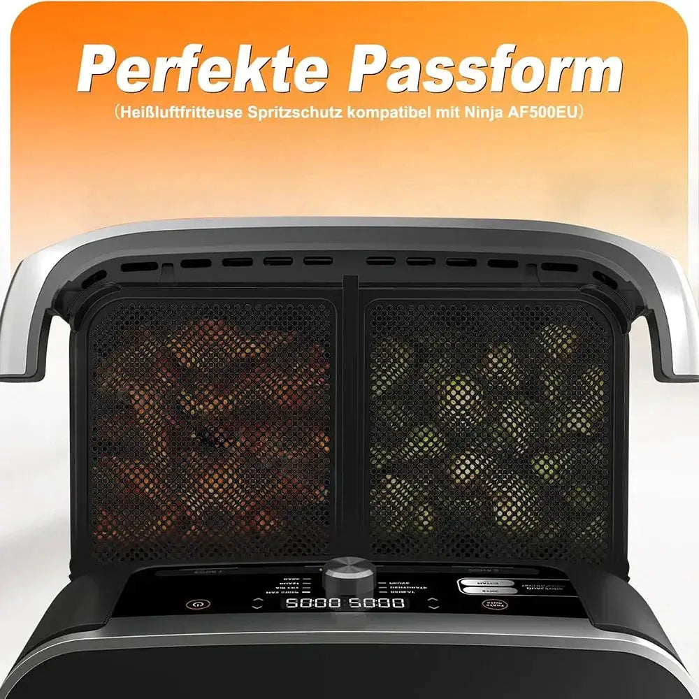 Air Fryer Splatter Guard | Heat Resistant Silicone | Ninja AF500 Compatible | Foldable