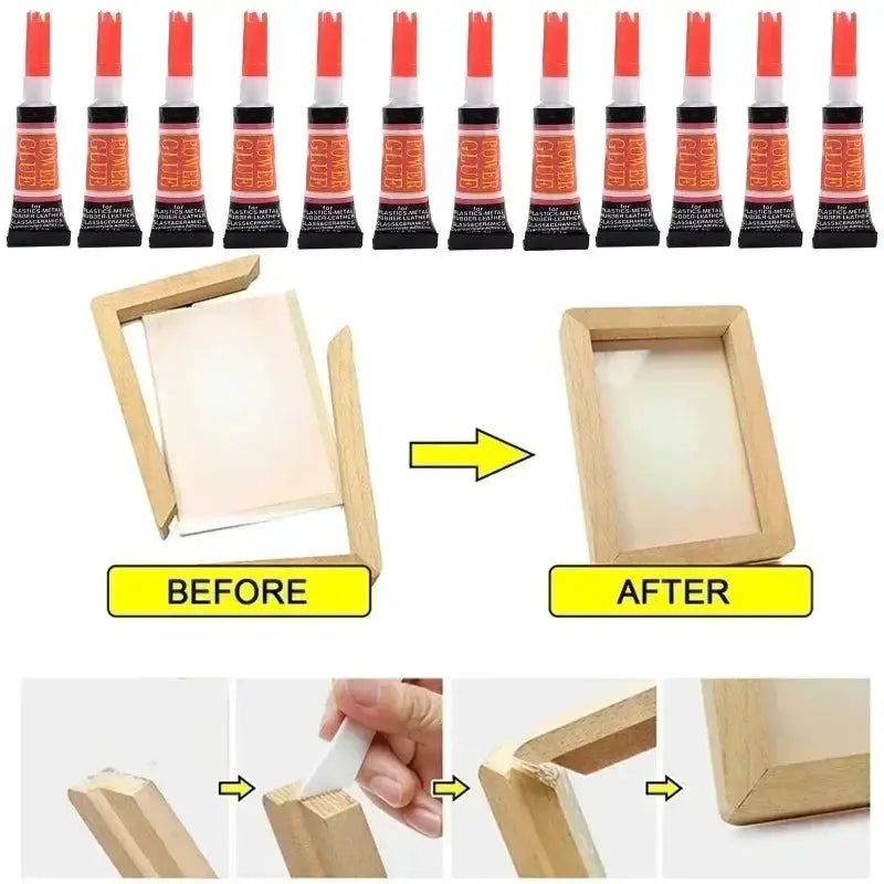 Cyanoacrylate Glue | Instant Bond | 2.3x7.5x1.5 cm | Glass Leather Plastic