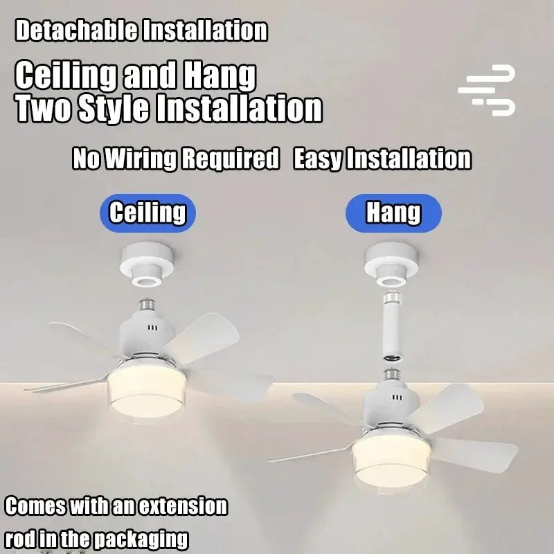 Ceiling Fan With Light | App And Remote Control | 4 Speed Dimmable LED