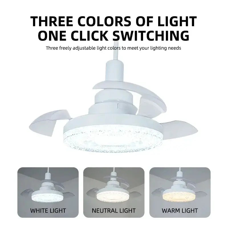 Ceiling Fan Light | E27 Base | Remote Control | 3-Speed Dimming