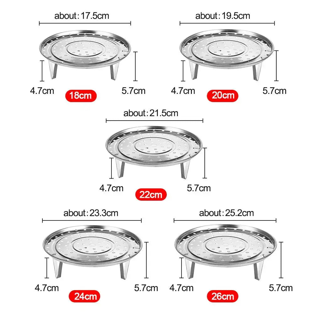 Steamer Basket | Stainless Steel | Instant Pot Compatible | 5 Sizes Set