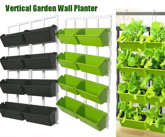 4 Tier Wall-Mounted Elevated Garden Planter Raised Bed Vertical Flowers Pots Plant Container Accessories Flower Garden Supplies from PriceLows™